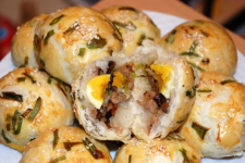 Bánh bao nấm nướng 